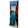 Dual Layered Retractable (Roll Up) Banner Stand - Curves Style